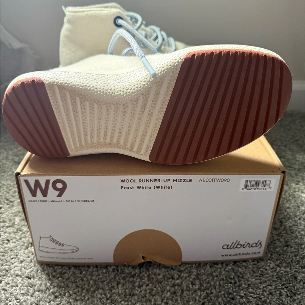 Allbirds Women’s Wool Runner-Up Mizzle - Frost White - Picture 2 of 5